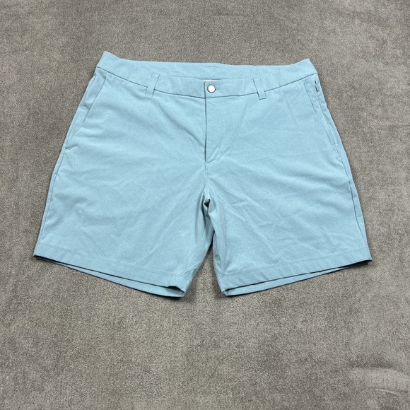 lululemon athletica Other - Lululemon Mens Commission Classic-Fit 7" Chino Shorts 36 Blue WovenAir LM7ARWS